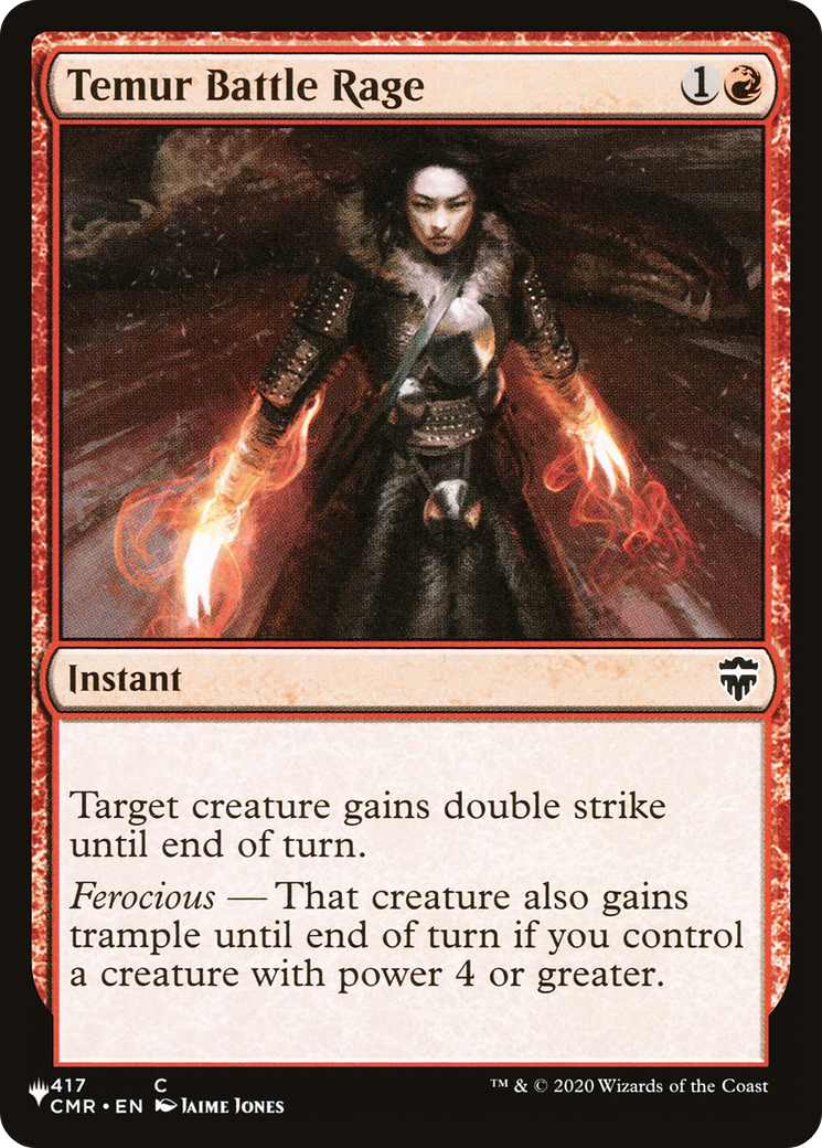 Temur Battle Rage (CMR) (LIST-417) - The List
