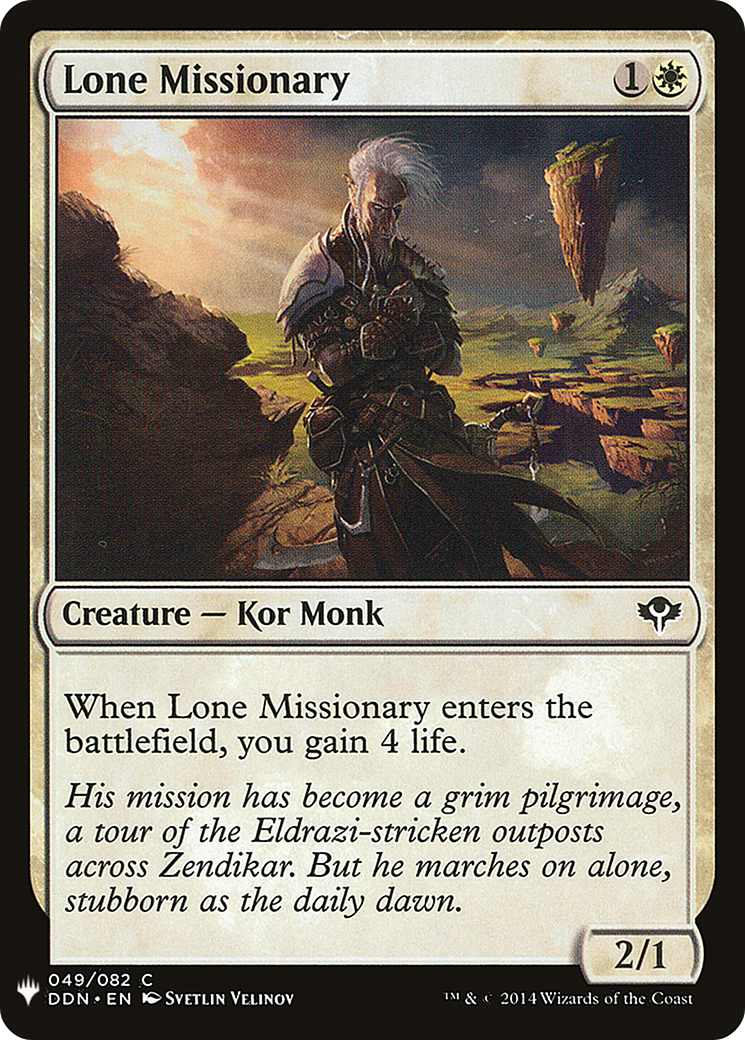 Lone Missionary (LIST-049) - The List