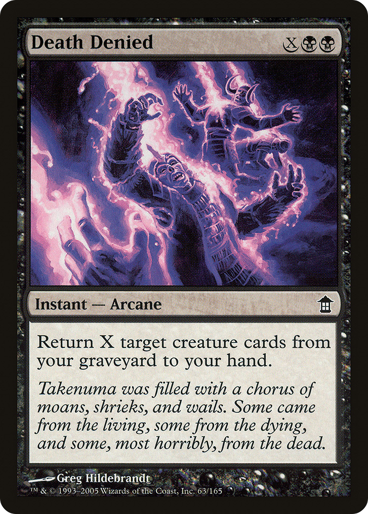 Death Denied (SOK-063) - Saviors of Kamigawa Foil