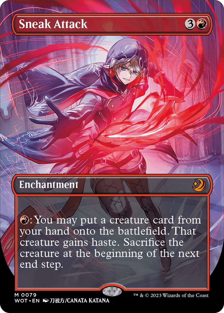 Sneak Attack (Anime Borderless) (WOT-079) - Wilds of Eldraine: Enchanting Tales Foil