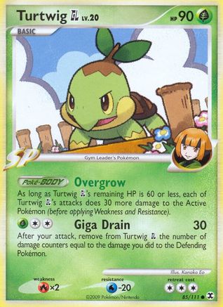 Turtwig GL 085 - Reverse Holofoil Rising Rivals - Common