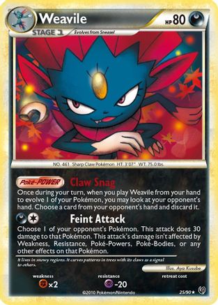Weavile - Reverse Holofoil Undaunted - Rare