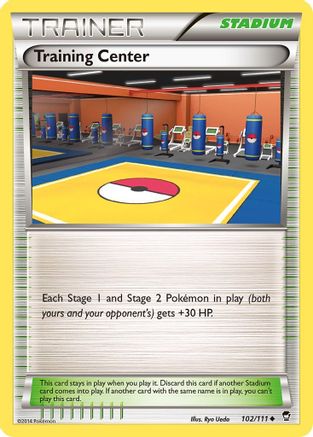 Training Center 102 - Reverse Holofoil XY Furious Fists - Uncommon