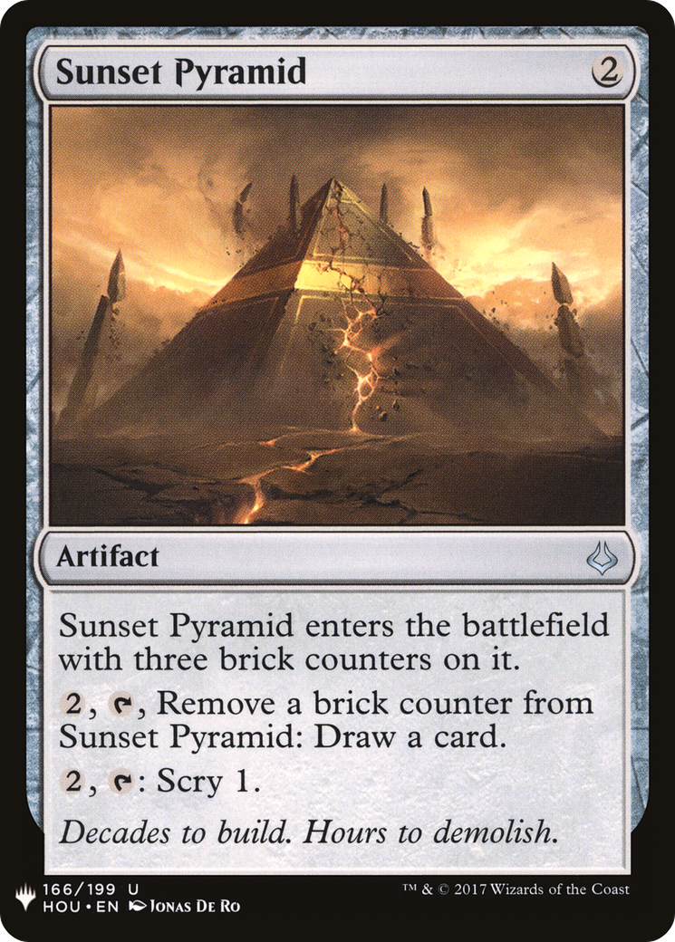 Sunset Pyramid (LIST-166) - The List