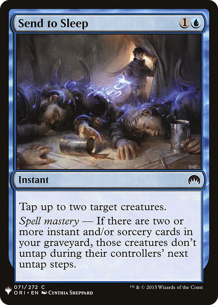 Send to Sleep (LIST-ORI-71) - The List