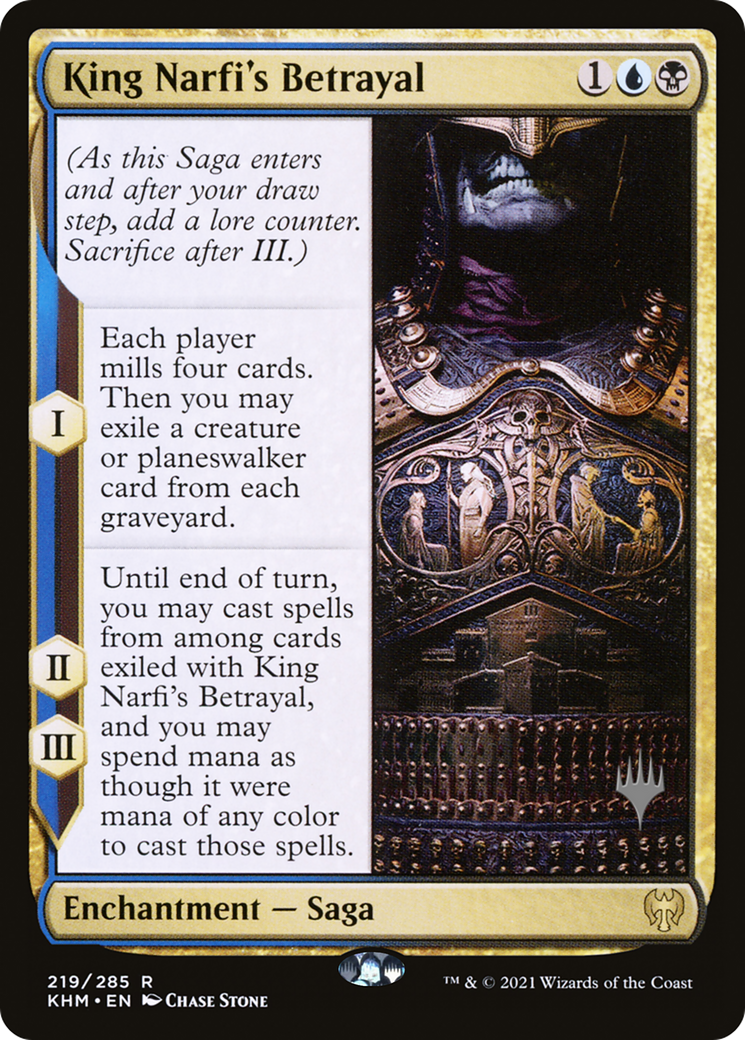 King Narfi's Betrayal (PPKHM-219P) - Kaldheim Promos Foil