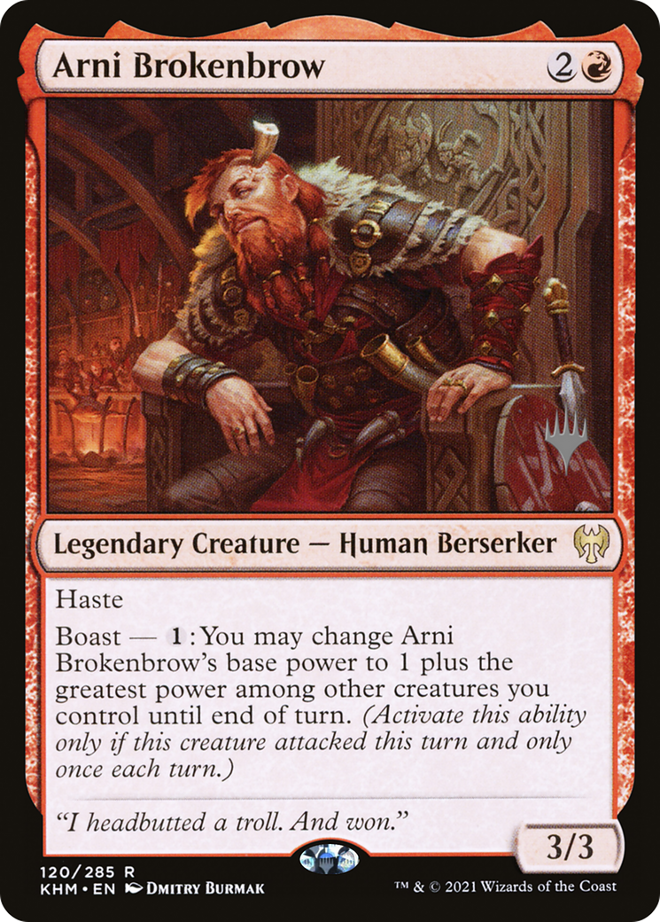 Arni Brokenbrow (PPKHM-120P) - Kaldheim Promos Foil