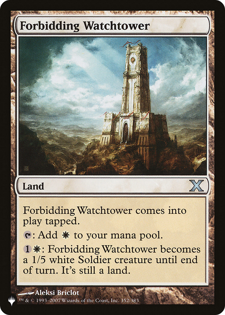 Forbidding Watchtower (LIST-352/383) - The List
