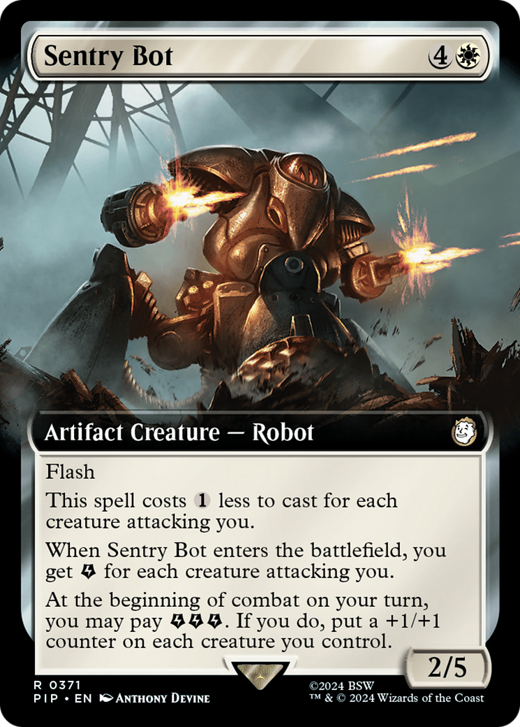 Sentry Bot (Extended Art) (PIP-371) - Fallout: (Extended Art)