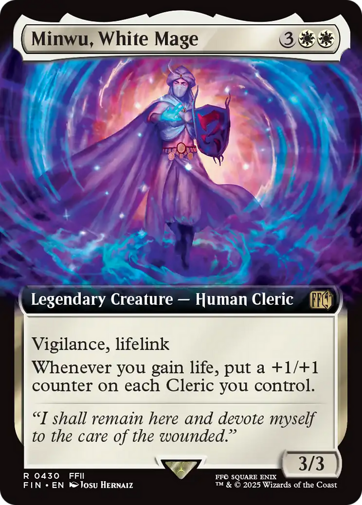 Minwu, White Mage (Extended Art) (FIN-430) - FINAL FANTASY: (Extended Art)