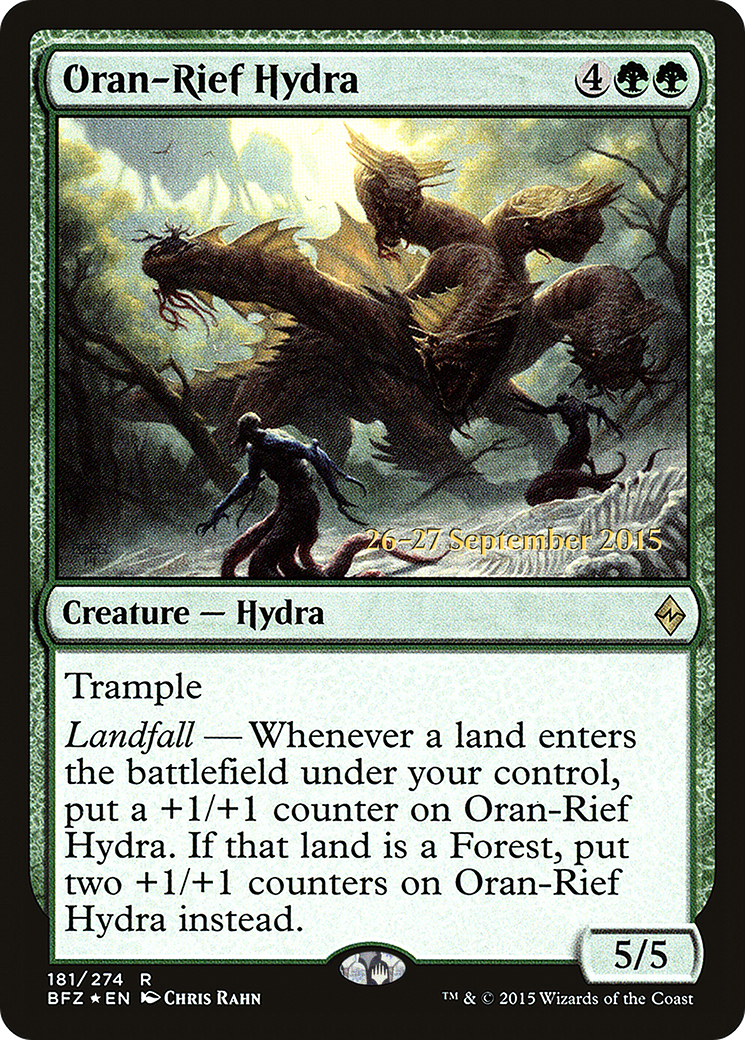 Oran-Rief Hydra (PRE-181) - Battle for Zendikar Promos Foil