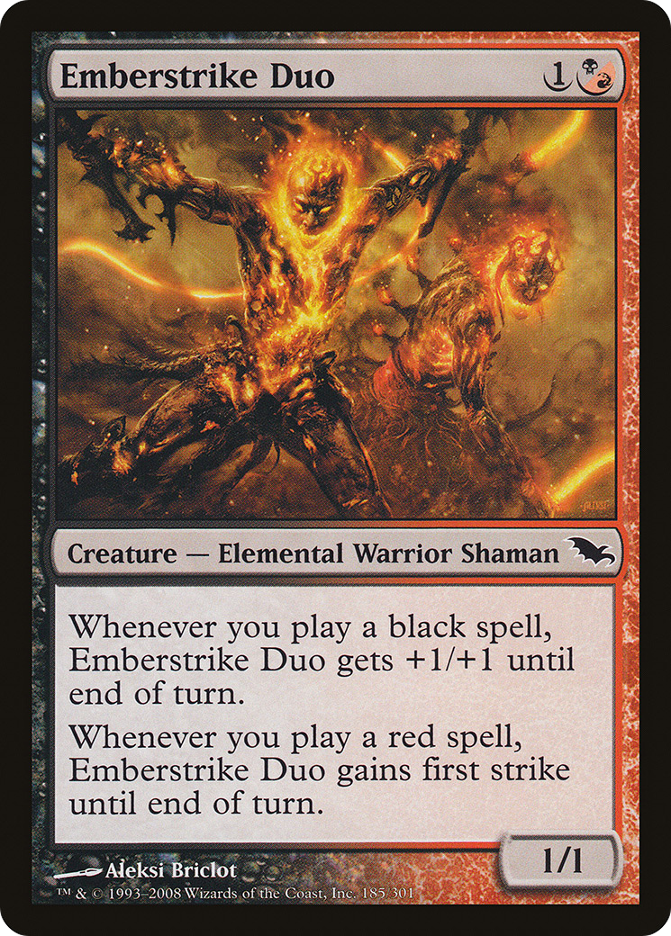 Emberstrike Duo (SHM-185) - Shadowmoor Foil