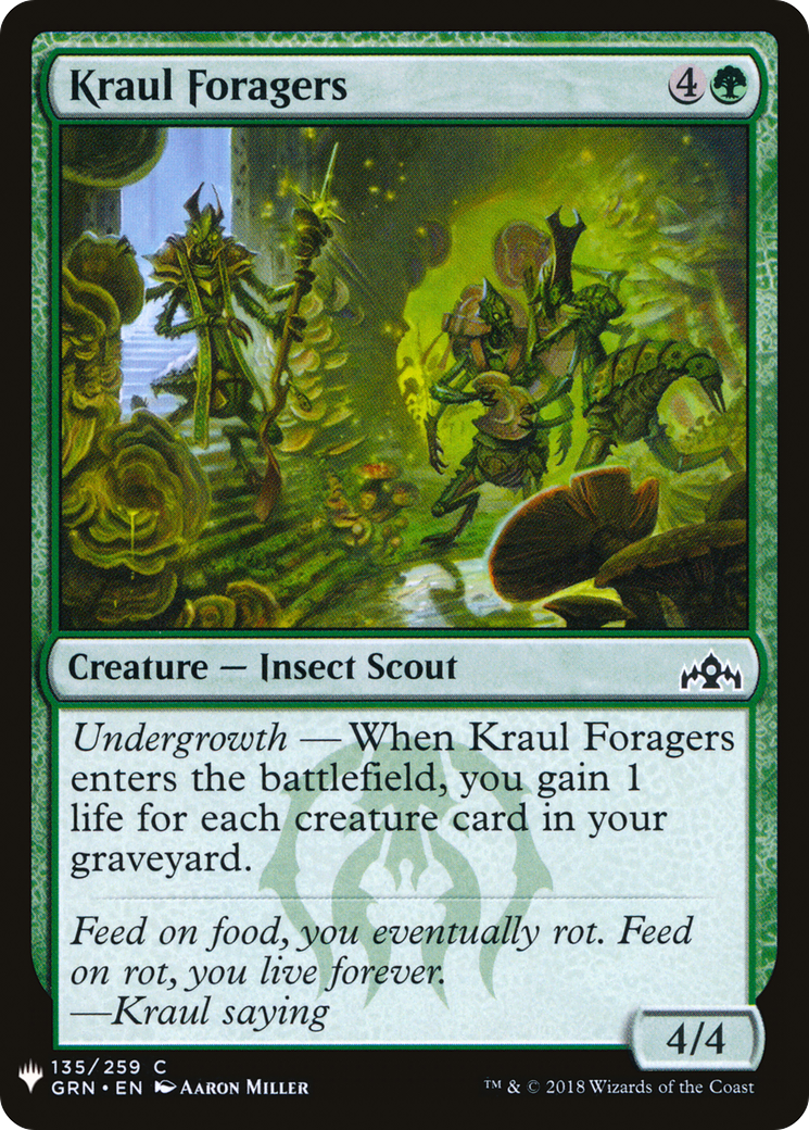 Kraul Foragers (LIST-135) - The List