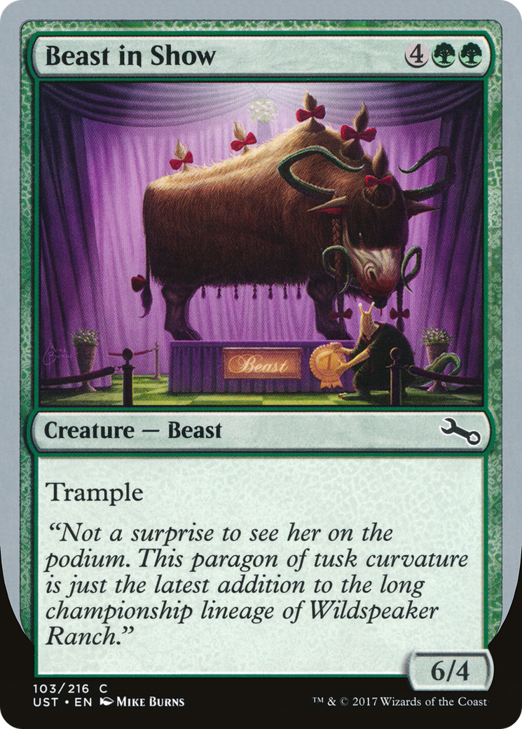 Beast in Show (D) (UST-103) - Unstable