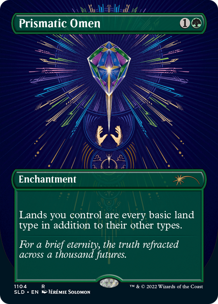 Prismatic Omen (Borderless) (SLD-1104) - Secret Lair Drop