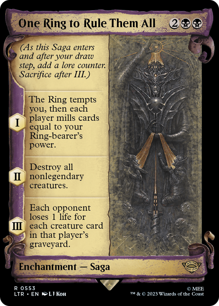 One Ring to Rule Them All (Showcase Scrolls) (LTR-553) - The Lord of the Rings: Tales of Middle-earth: (Showcase)