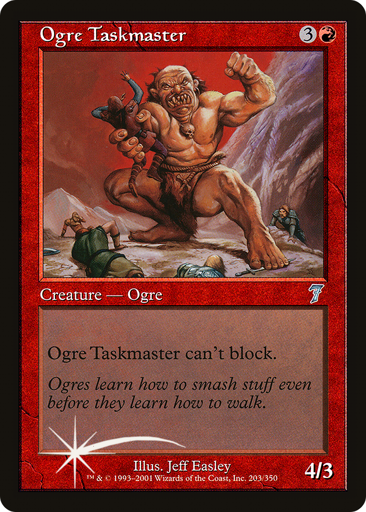 Ogre Taskmaster (7ED-203) - 7th Edition Foil