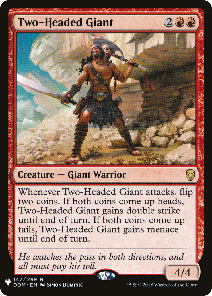 Two-Headed Giant (LIST-147) - The List