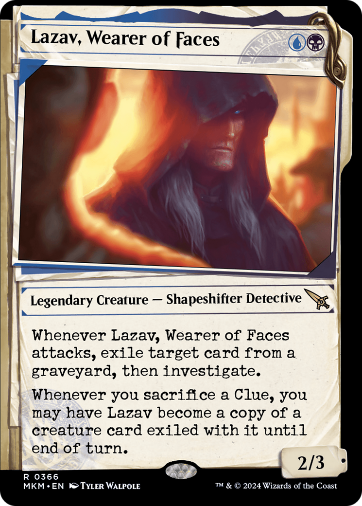 Lazav, Wearer of Faces (Showcase) (0366) (MKM-366) - Murders at Karlov Manor: (Showcase) Foil