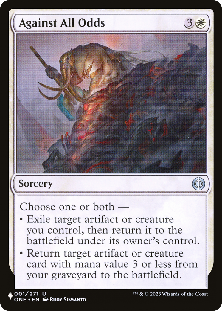 Against All Odds (LIST-001/271) - The List