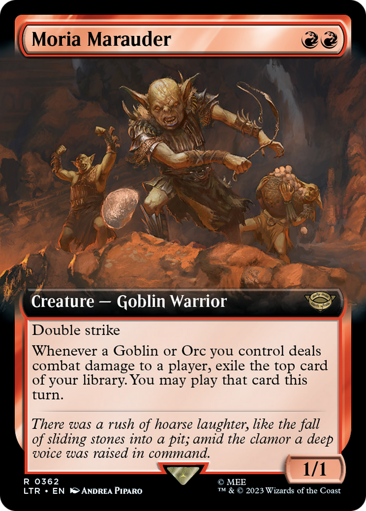 Moria Marauder (Extended Art) (LTR-362) - The Lord of the Rings: Tales of Middle-earth: (Extended Art)