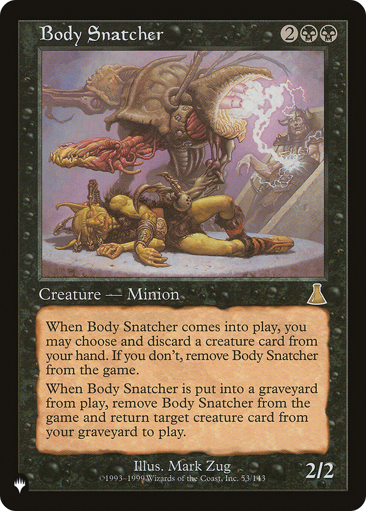 Body Snatcher (LIST-53/143) - The List