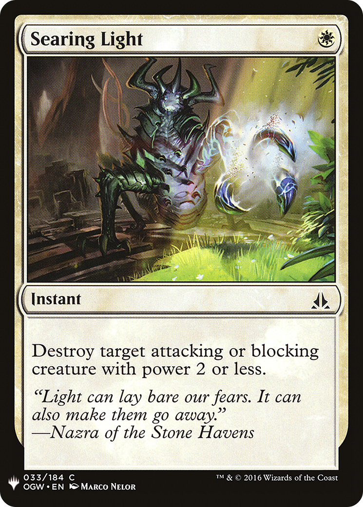 Searing Light (LIST-033) - The List
