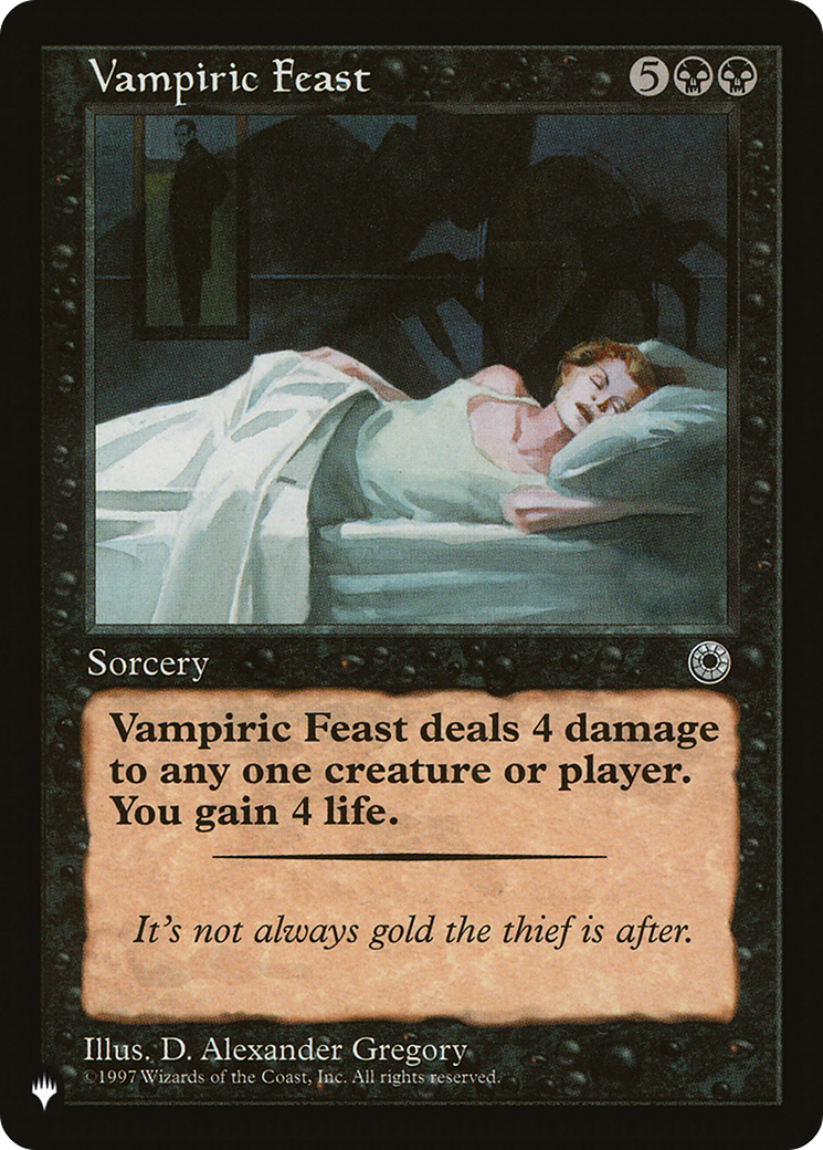 Vampiric Feast (LIST-) - The List