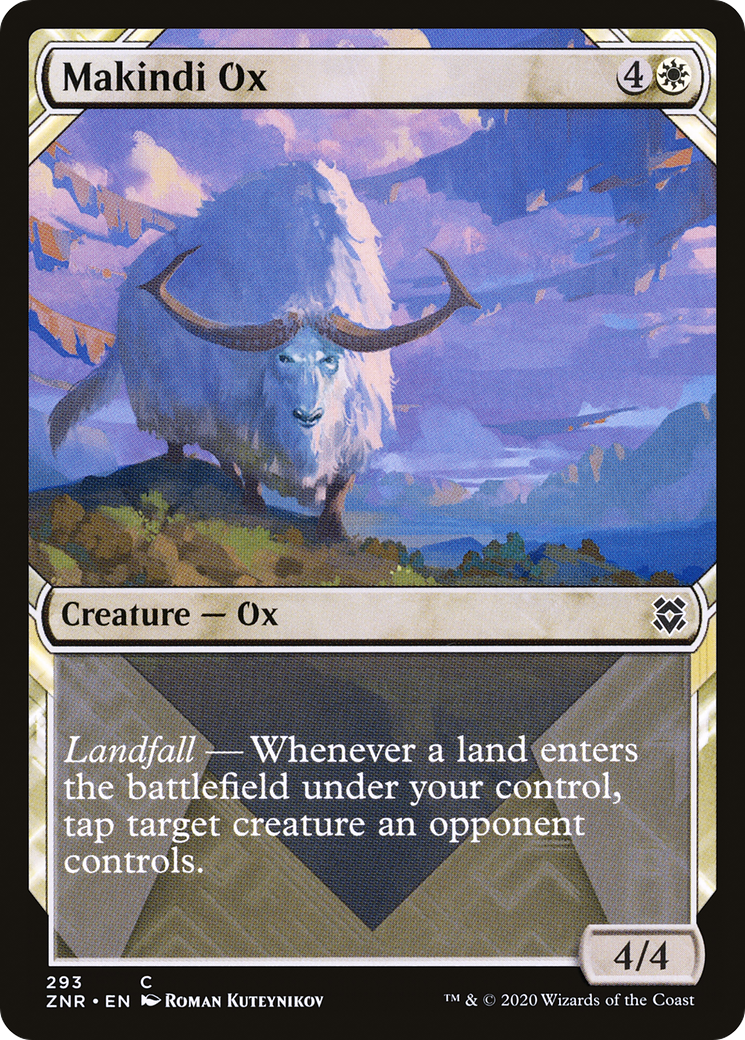 Makindi Ox (Showcase) (ZNR-293) - Zendikar Rising: (Showcase) Foil