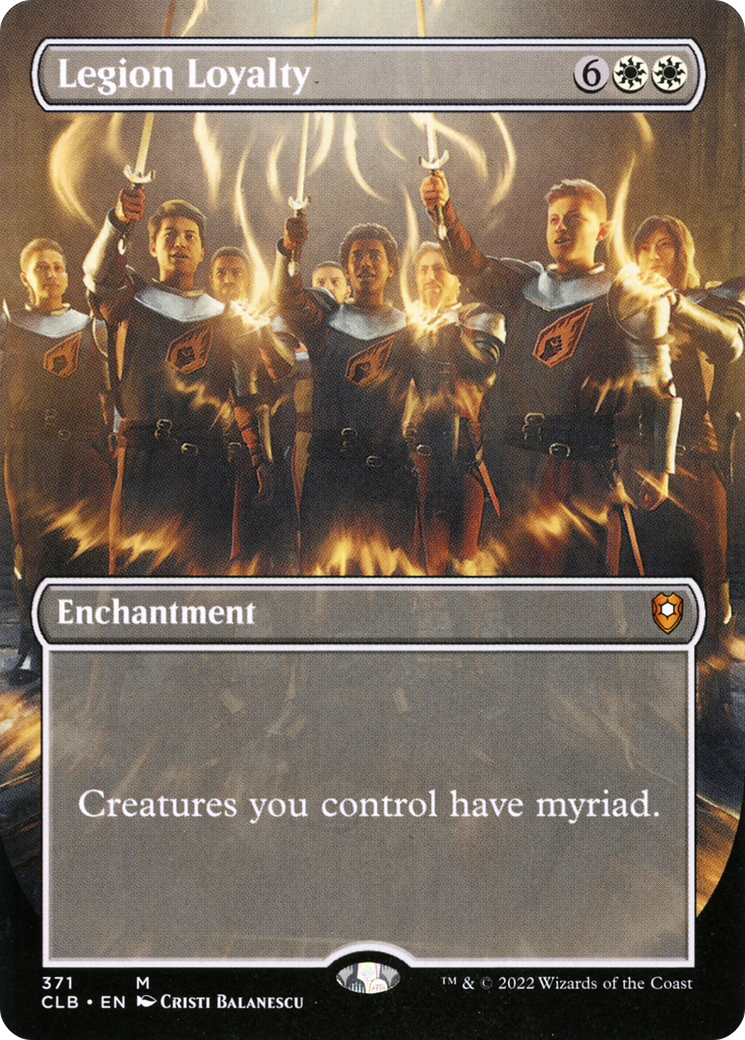 Legion Loyalty (Borderless) (CLB-371) - Commander Legends: Battle for Baldur's Gate Foil