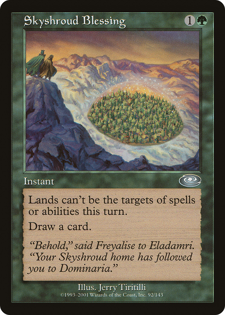 Skyshroud Blessing (PLS-092) - Planeshift Foil
