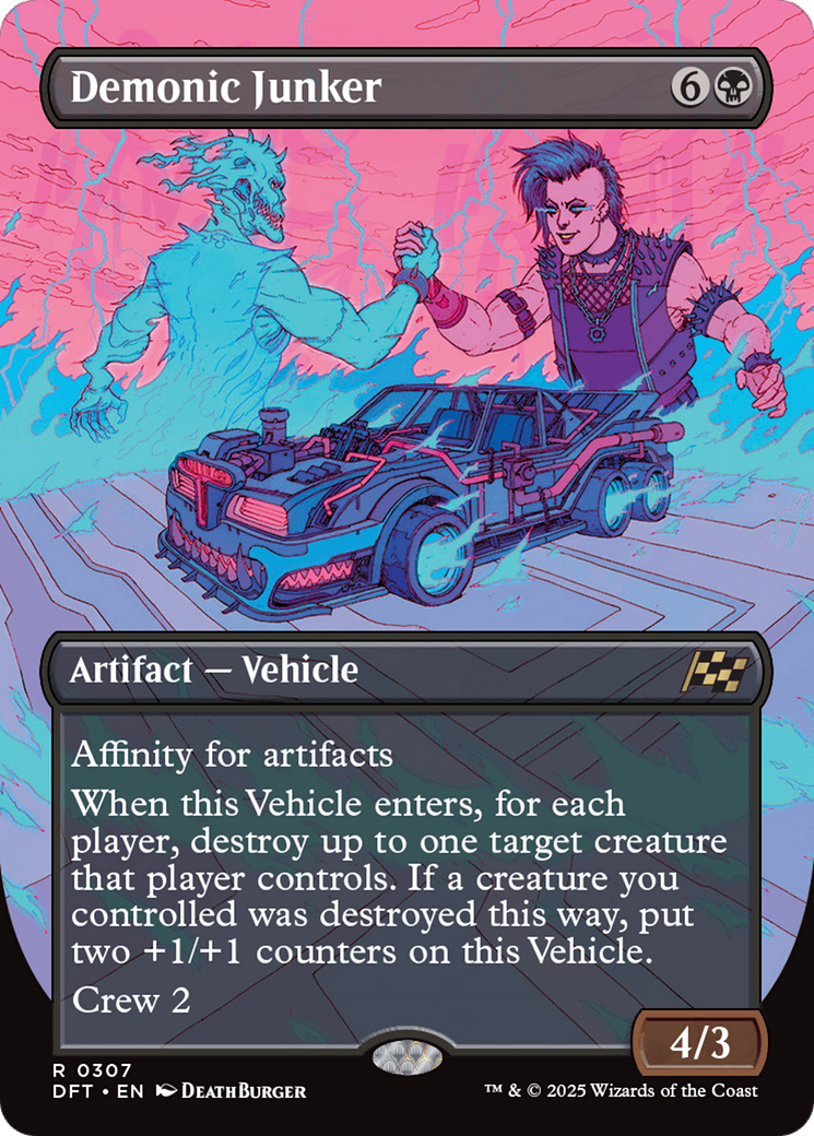 Demonic Junker (Borderless) (DFT-307) - Aetherdrift Foil