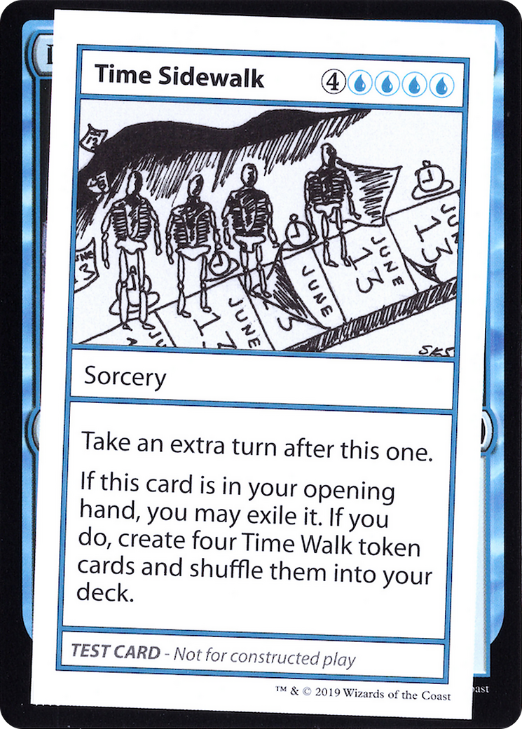 Time Sidewalk (No PW Symbol) (CMB1-) - Mystery Booster Playtest Cards 2021