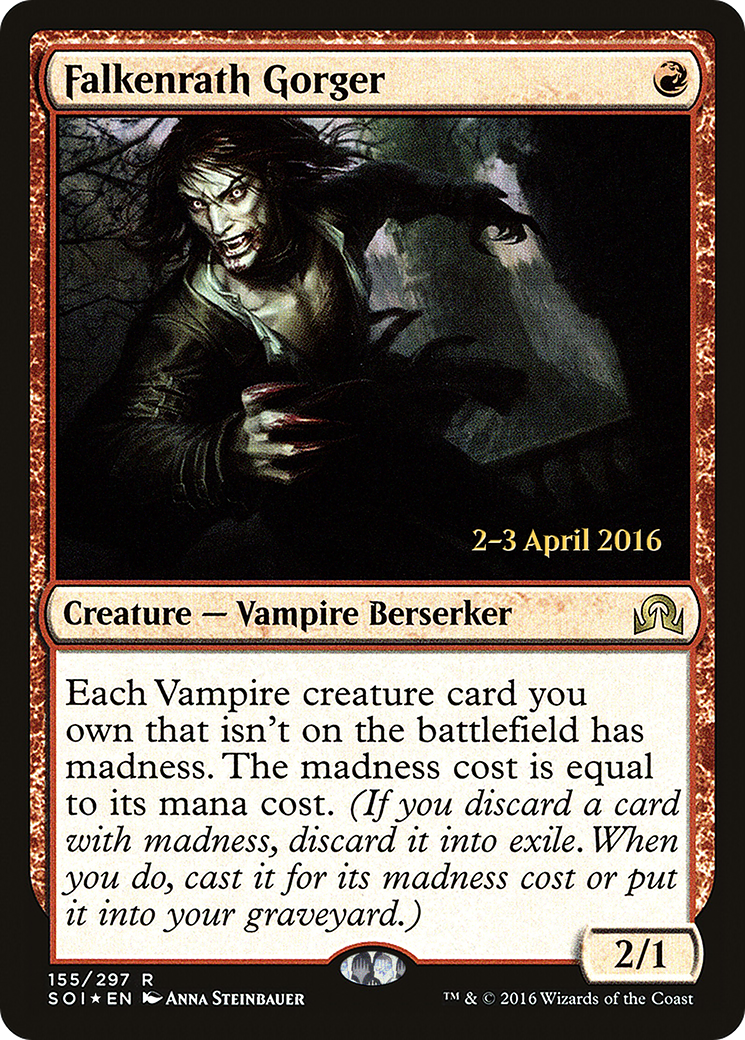 Falkenrath Gorger (PRE-155) - Shadows over Innistrad Promos Foil