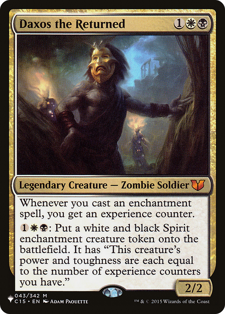 Daxos the Returned (LIST-043/342) - The List