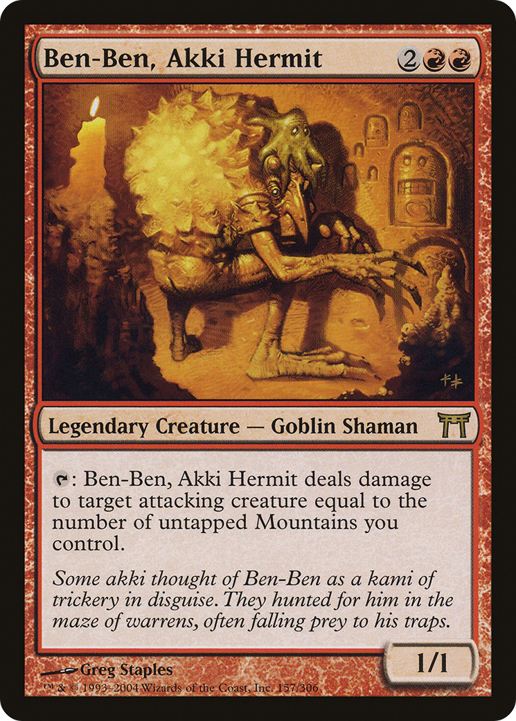 Ben-Ben, Akki Hermit (CHK-157) - Champions of Kamigawa