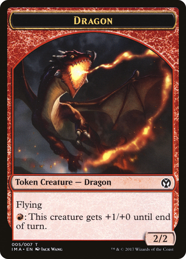 Dragon Token (005) (IMA-005) - Iconic Masters Tokens