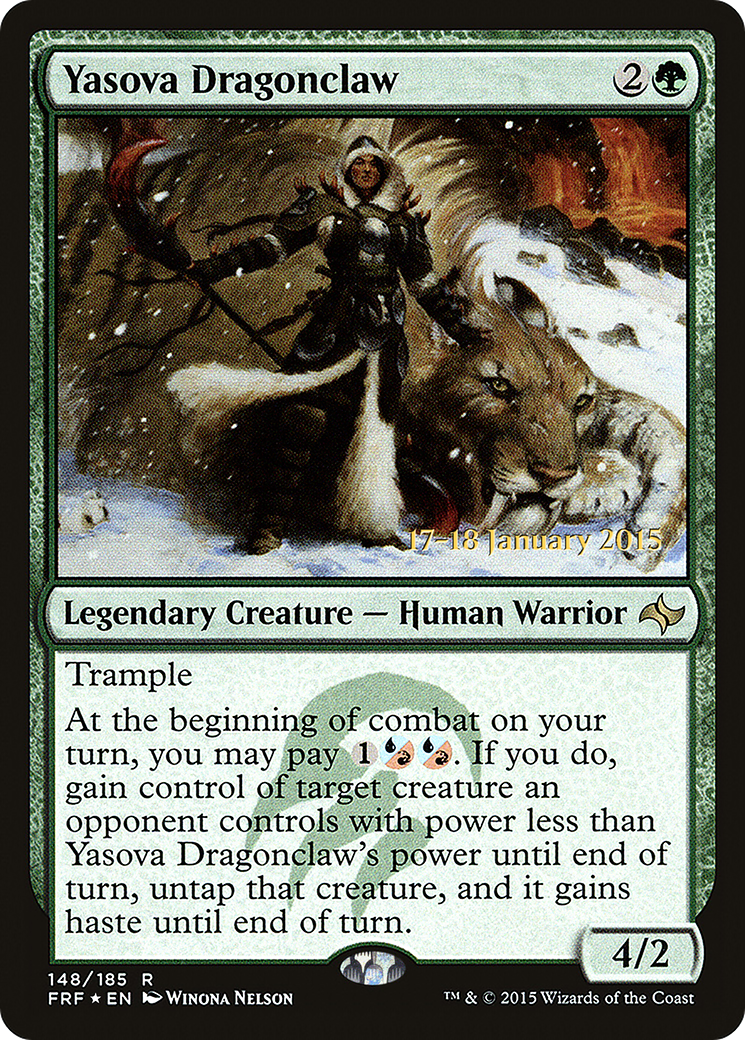 Yasova Dragonclaw (PRE-148S) - Fate Reforged Promos Foil
