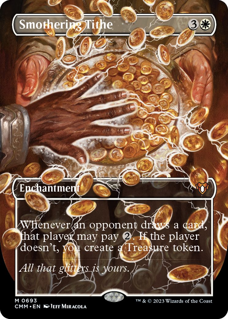 Smothering Tithe (Borderless) (CMM-693) - Commander Masters
