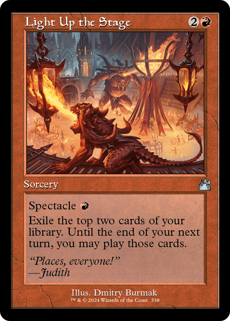 Light Up the Stage (Retro Frame) (RVR-338) - Ravnica Remastered Foil