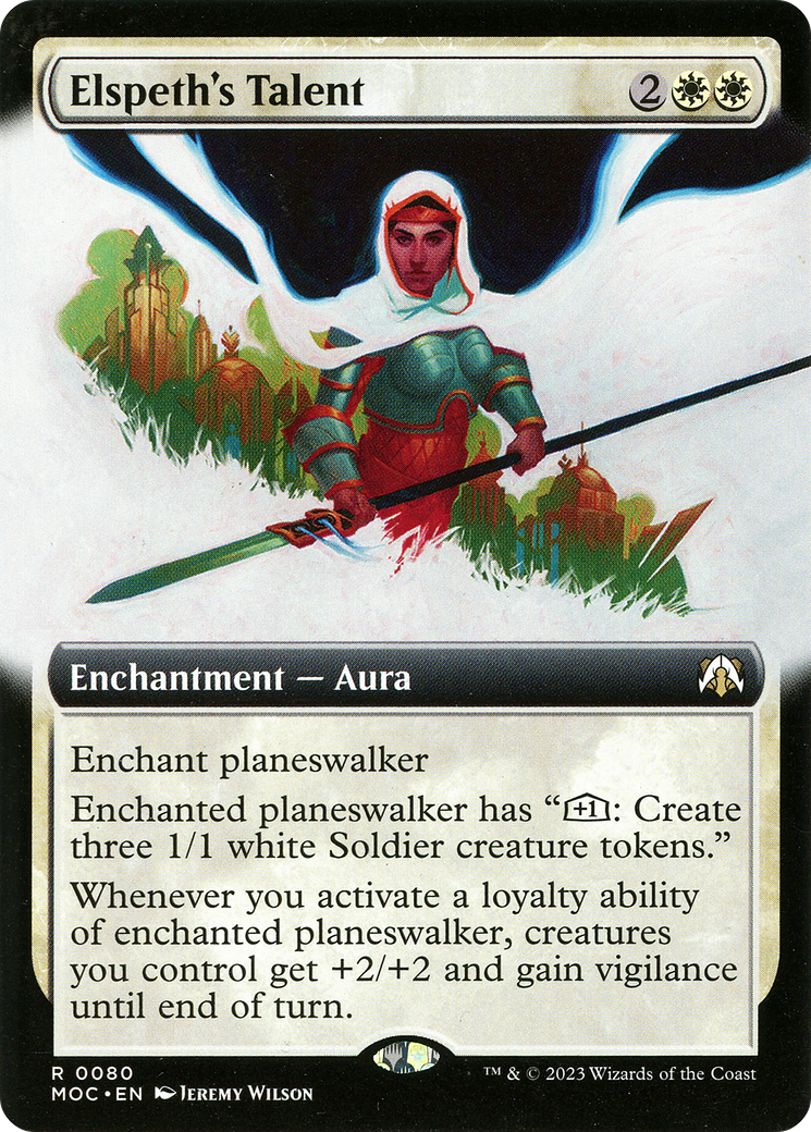 Elspeth's Talent (Extended Art) (MOC-080) - March of the Machine Commander: (Extended Art)