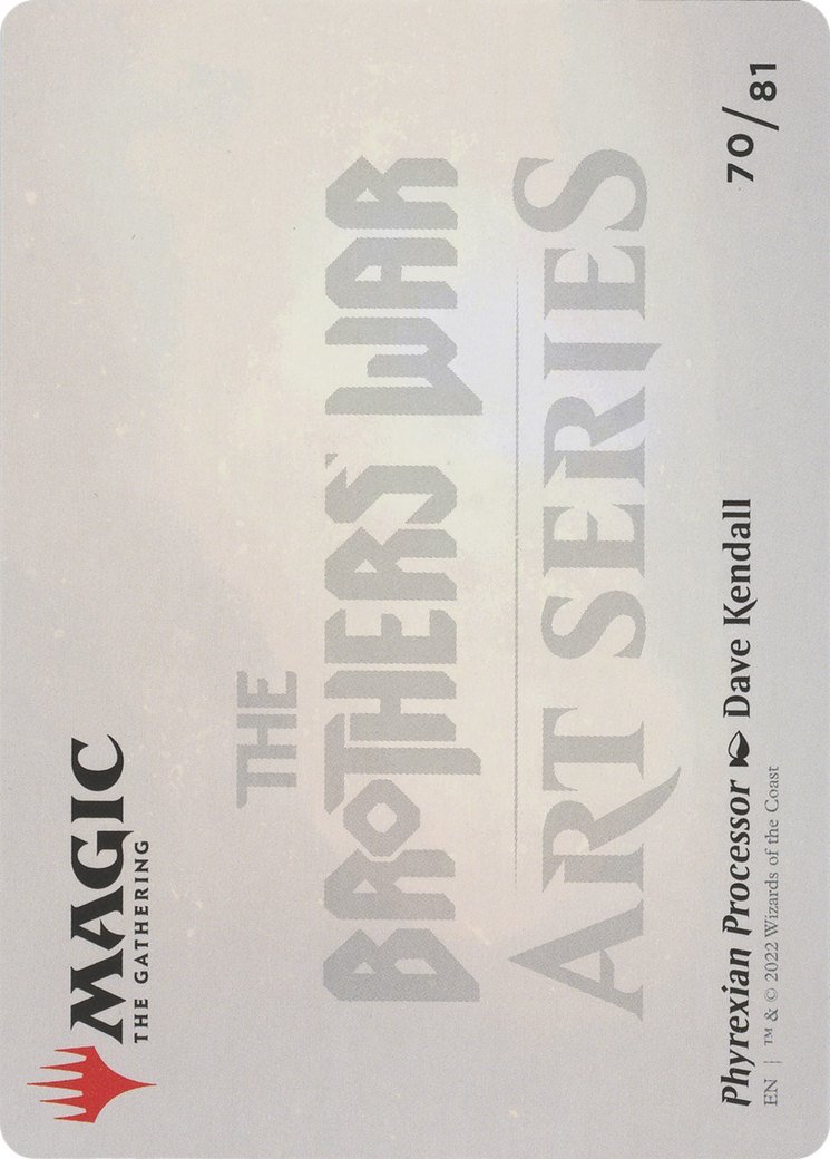 Phyrexian Processor // Phyrexian Processor (ABRO-070) - The Brothers' War Art Series (Borderless) Foil