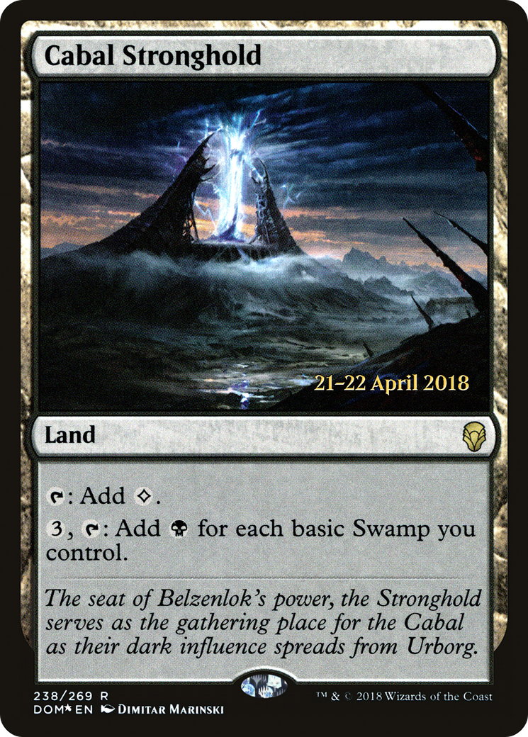 Cabal Stronghold (PRE-238) - Dominaria Promos Foil