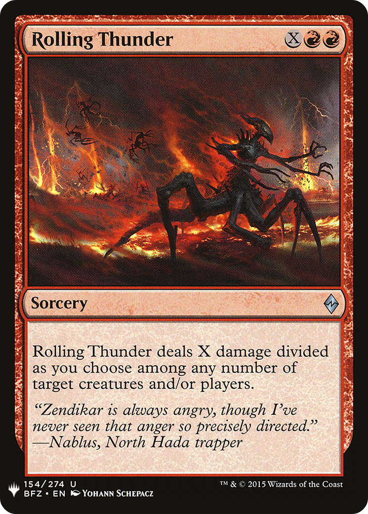 Rolling Thunder (LIST-154) - The List