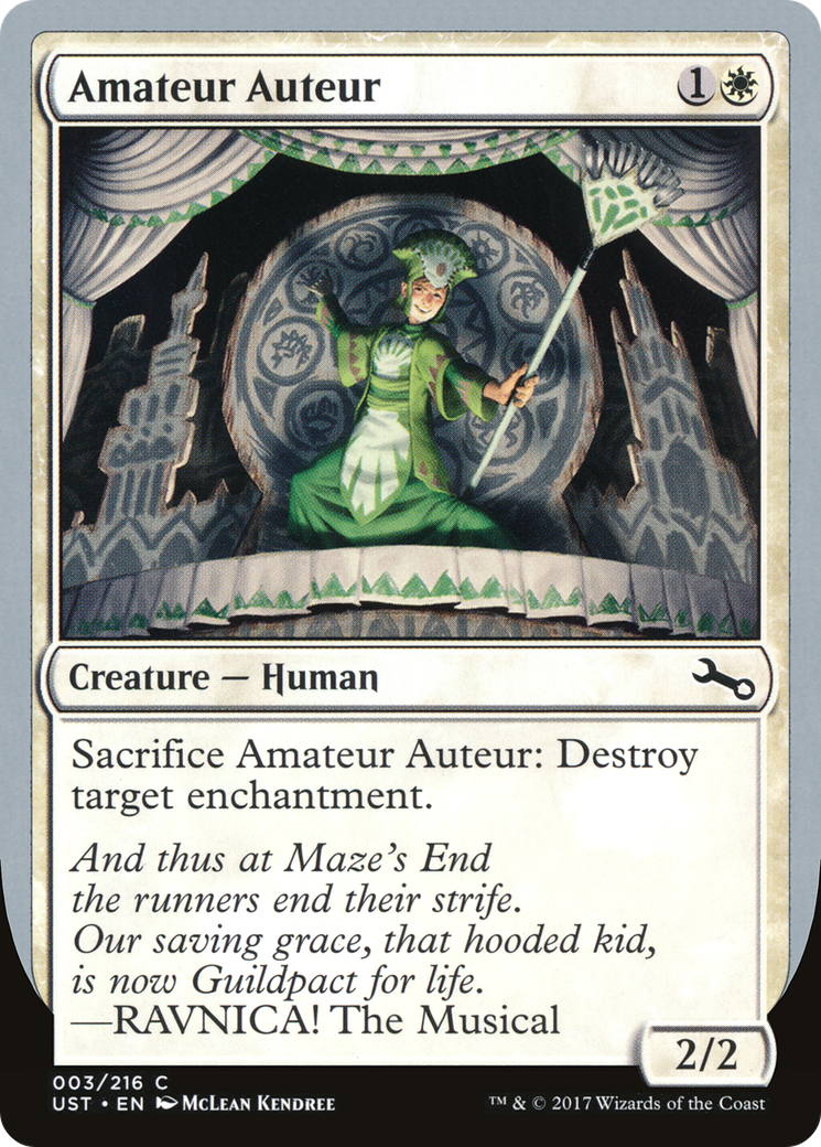 Amateur Auteur (A) (UST-003) - Unstable Foil
