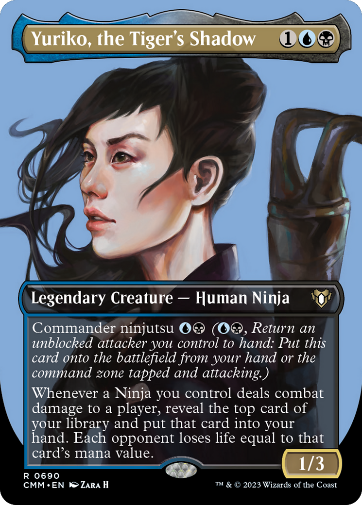 Yuriko, the Tiger's Shadow (Borderless) (CMM-690) - Commander Masters