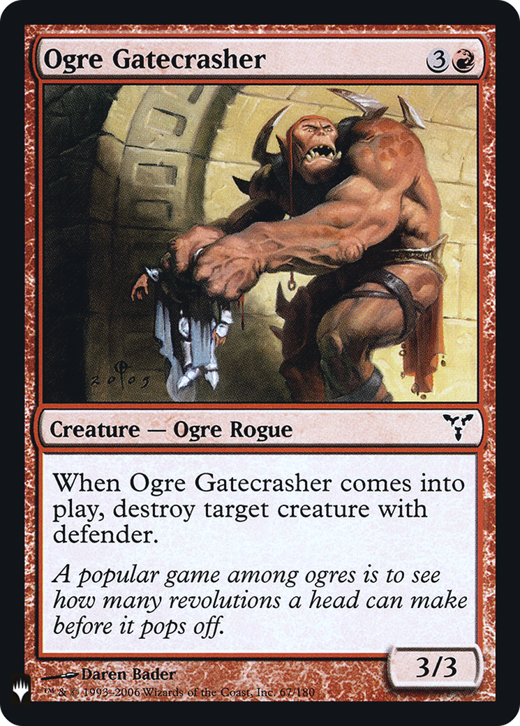 Ogre Gatecrasher (LIST-067) - The List Foil