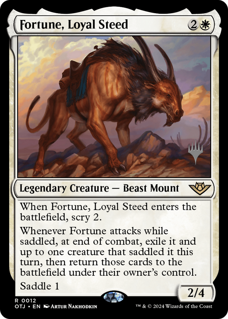 Fortune, Loyal Steed (PPOTJ-012) - Outlaws of Thunder Junction Promos