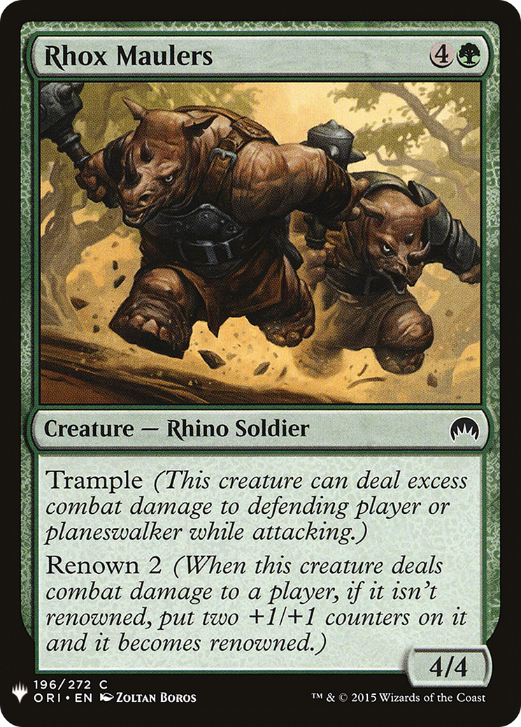 Rhox Maulers (LIST-196) - The List