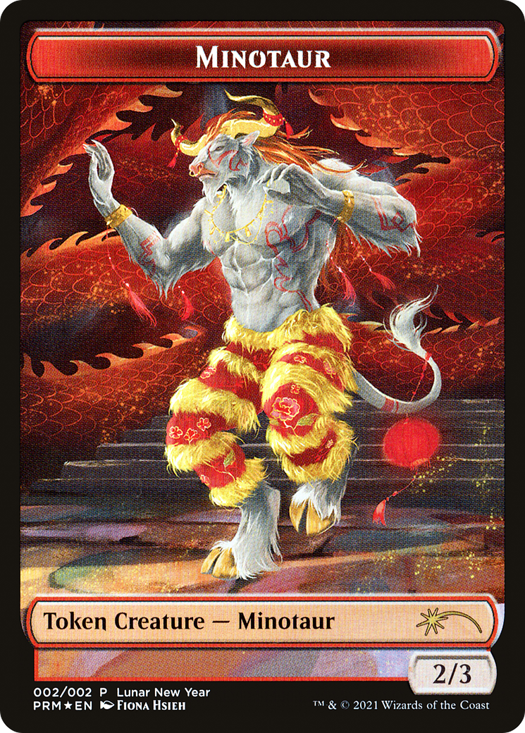 Minotaur Token (2021 Lunar New Year Promo) (UMP-02★) - Year of the Ox 2021 Foil